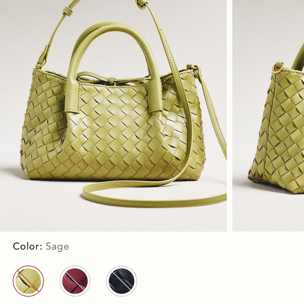 Anthropologie woven mini tote
